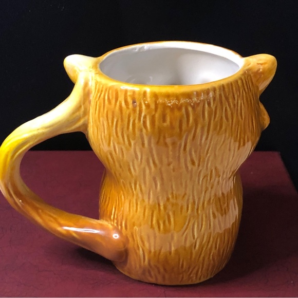 Vintage 3D Smiling Adorablely Cute Brown Fox Mug w/Full Body Features & Details - Picture 3 of 9